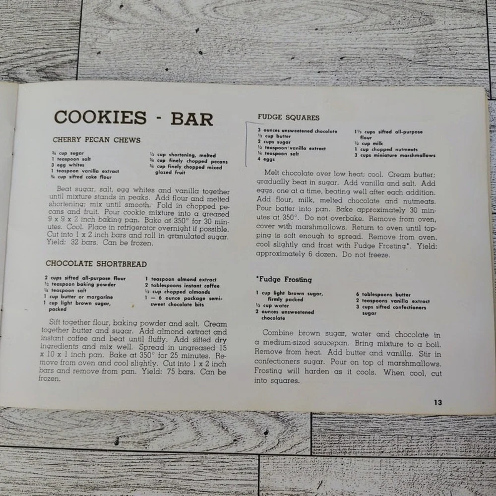 Holiday Delights Cookbook WPS‎ Electric Company Wisconsin Vtg 60s Promo Booklet